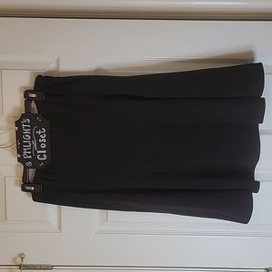 Dress Barn Skirt 8 Black A-Line